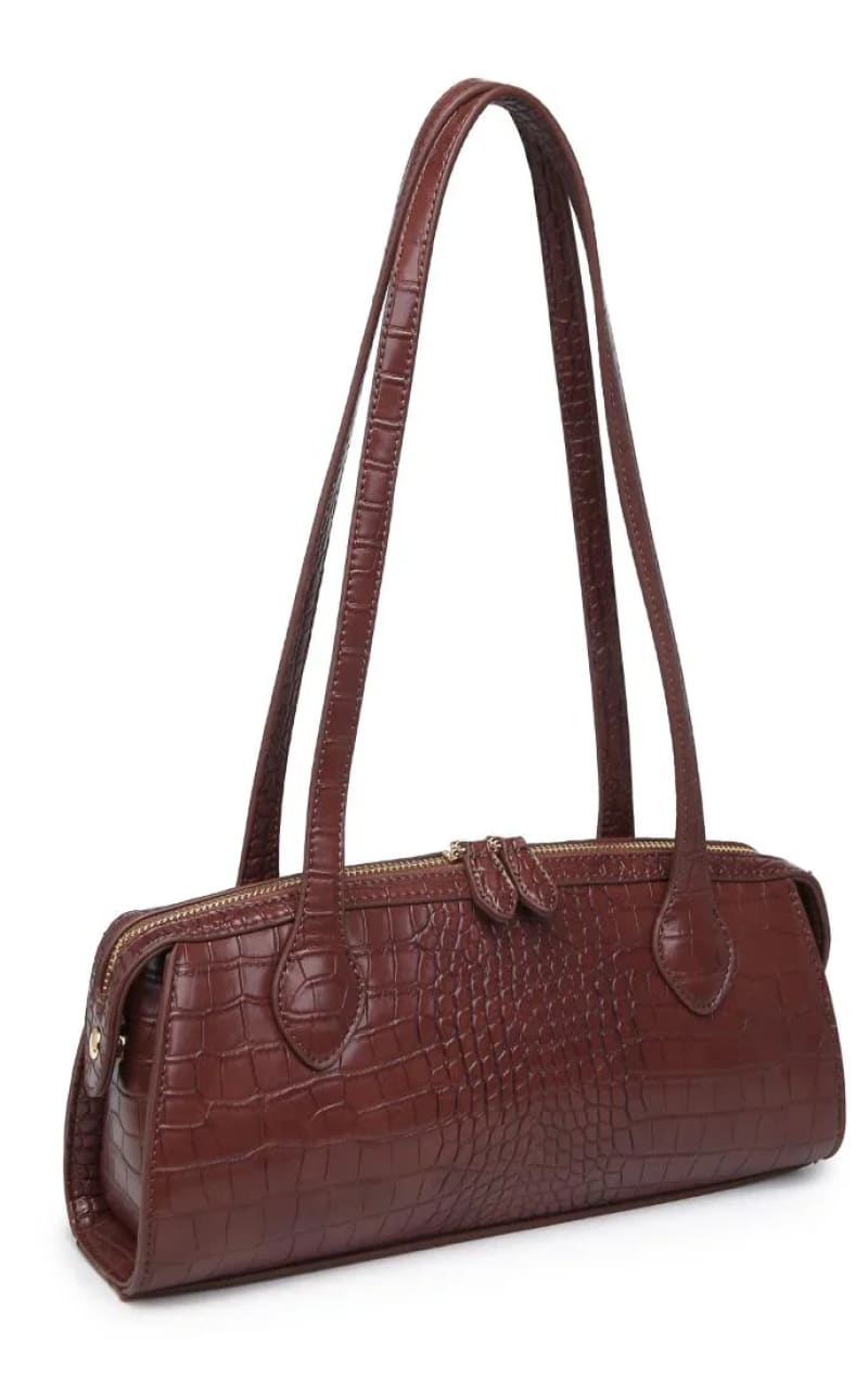 Urban Expressions- Nessa Shoulder Bag - Chocolate - & Wallet