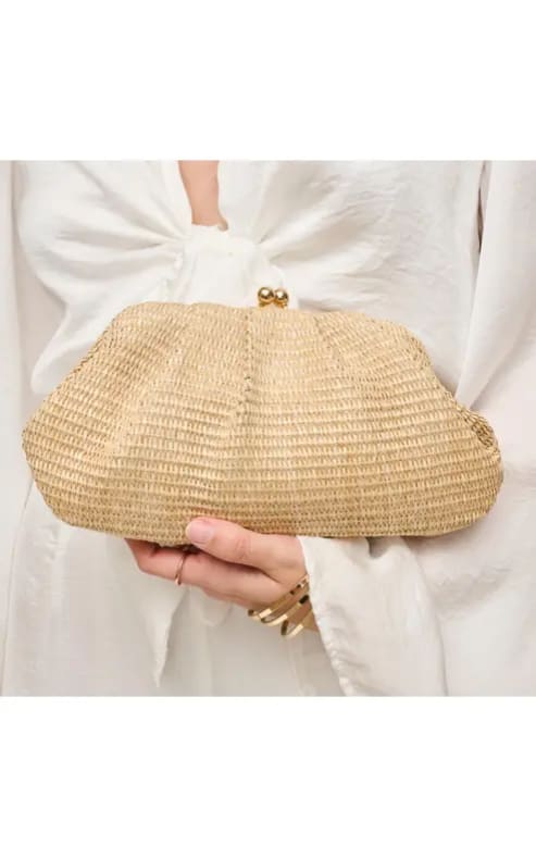 Urban Expressions - Triana Straw Clutch - ACCESSORIES