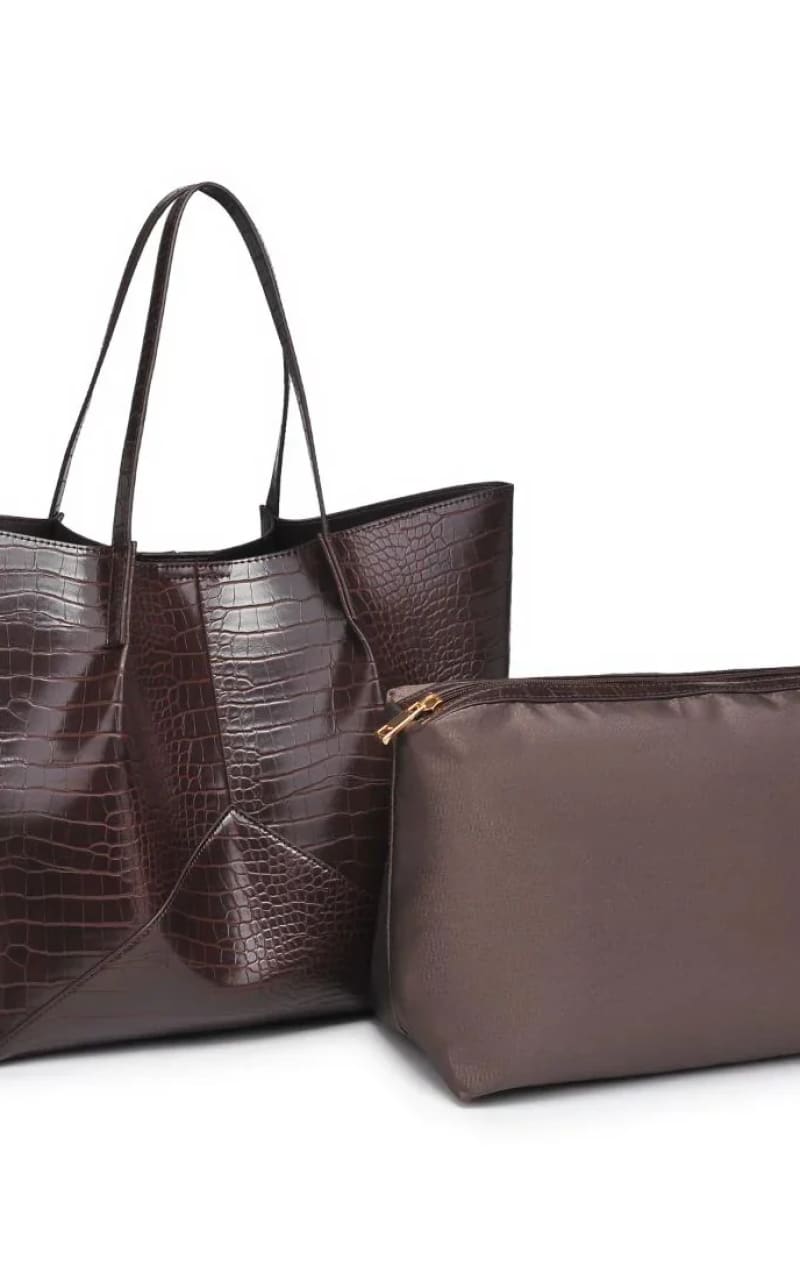 Urban Expressions- Vita Tote in Chocolate - Bag & Wallet