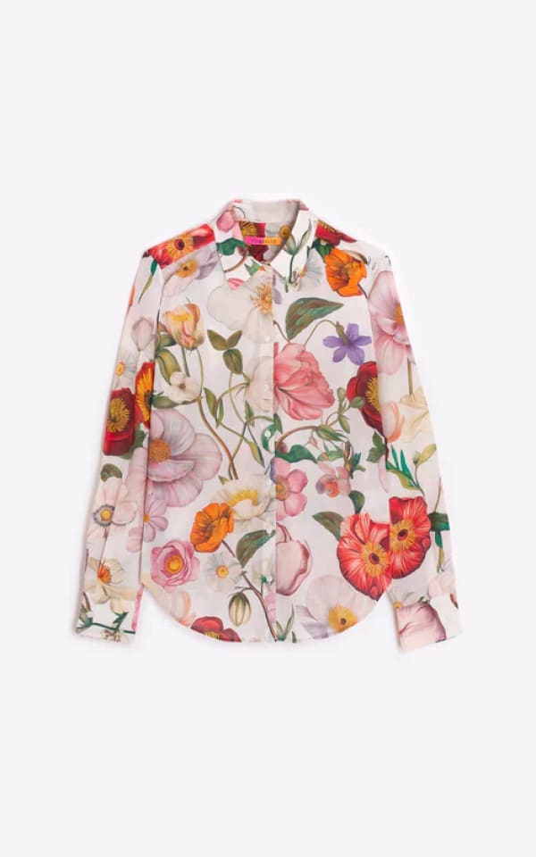 Vilagallo- Gaby Blouse in Multicolored Floral Print