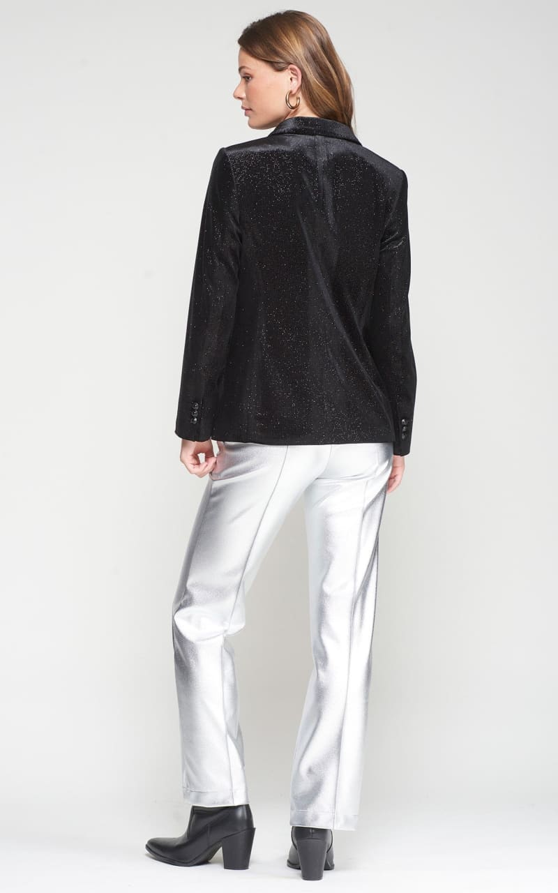 Vilagallo - Harlow Jacket in Black Velvet - BLAZER