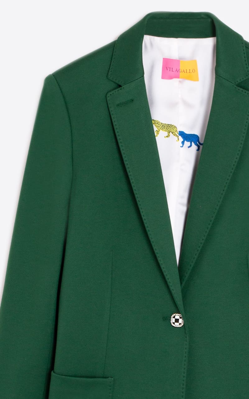 Vilagallo - Harlow Jacket in Green - 36 - Blazer