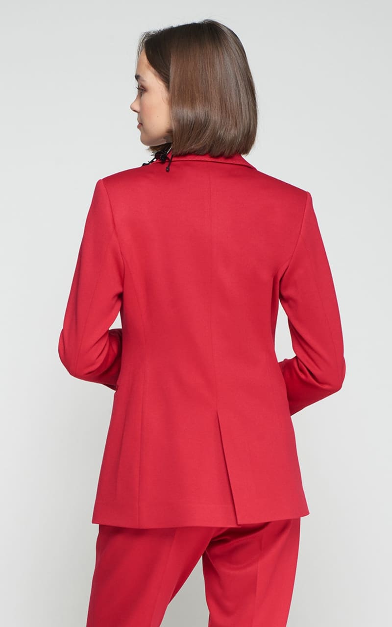 Vilagallo - Structured Blazer in Red - BLAZER