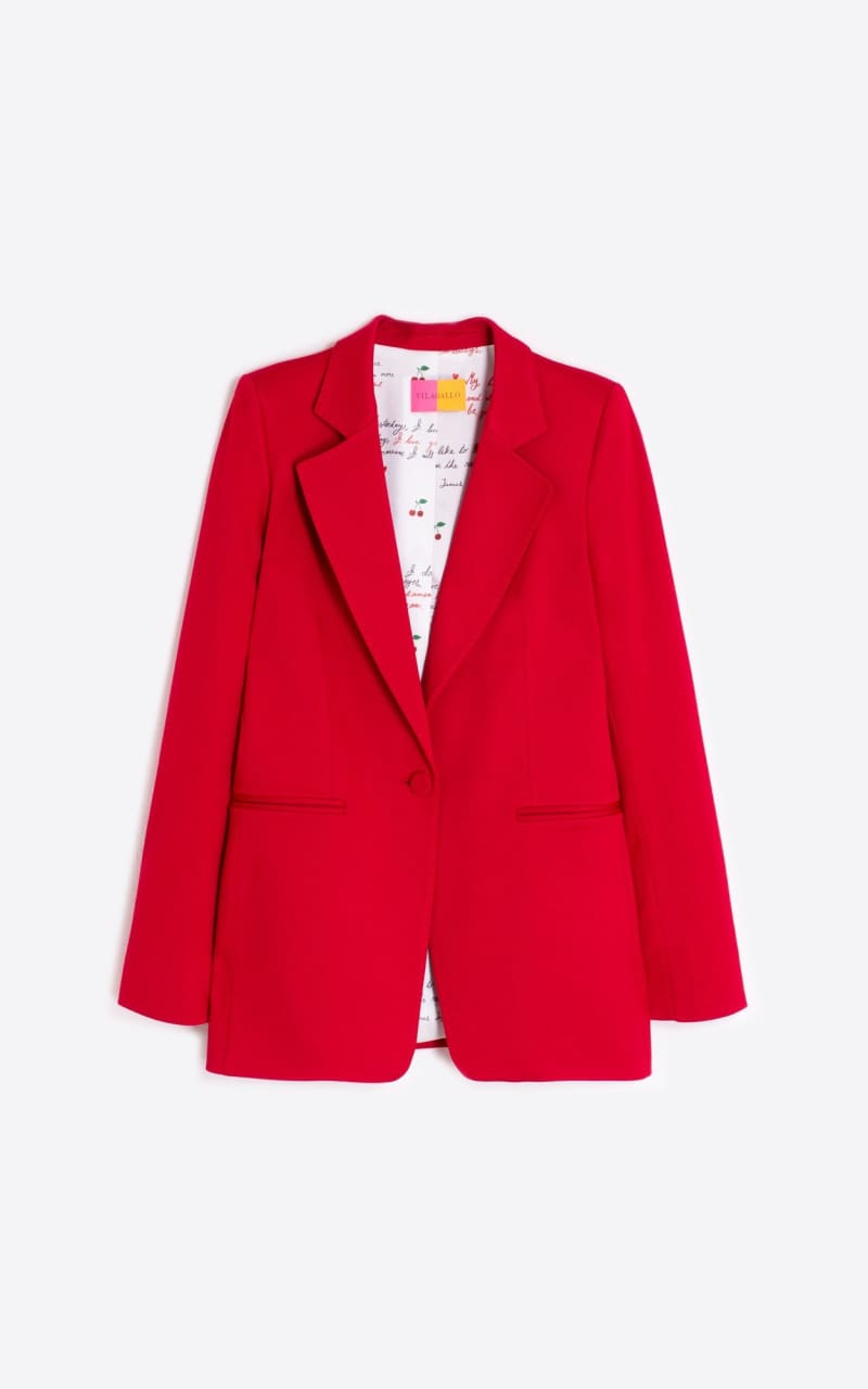 Vilagallo - Structured Blazer in Red - BLAZER