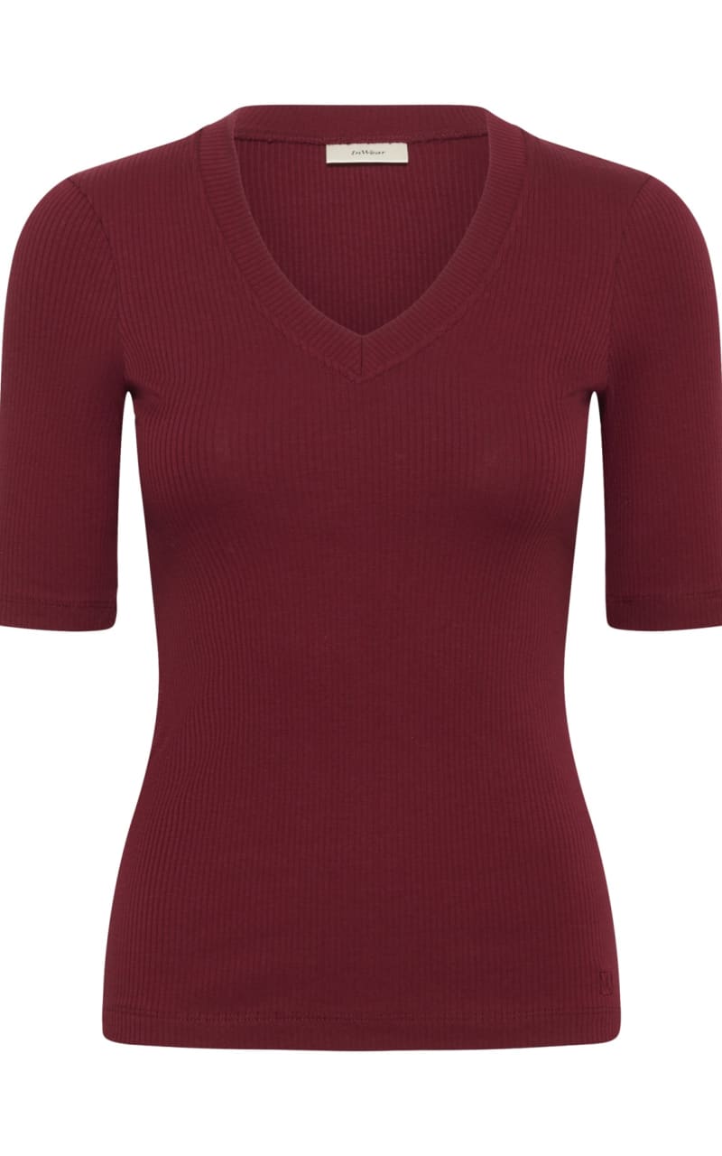 In Wear- Dagna T-Shirt in Cabernet - T-SHIRT & TANK