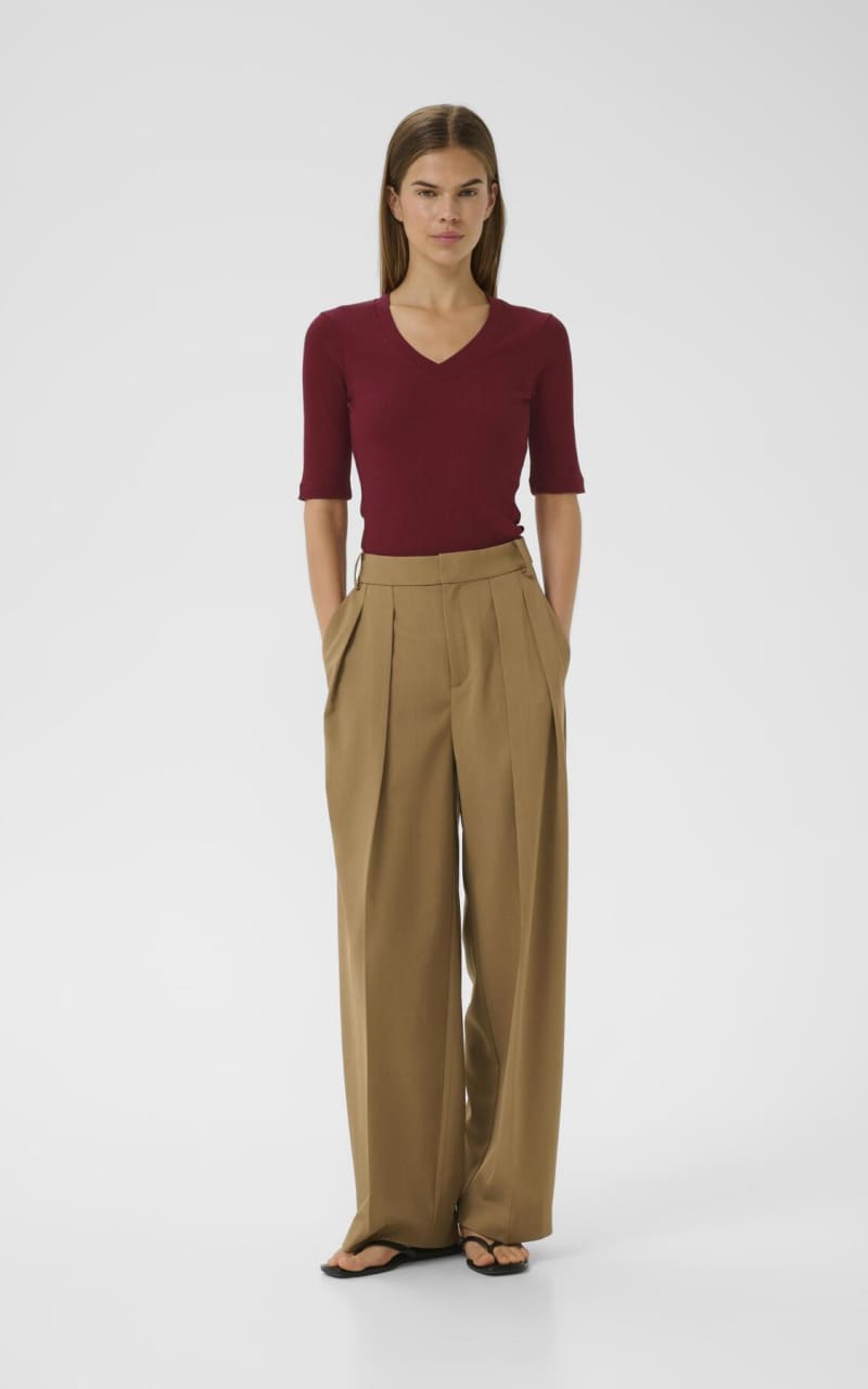 In Wear- Dagna T-Shirt in Cabernet - T-SHIRT & TANK