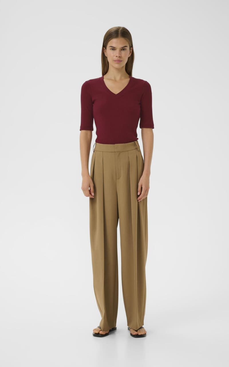 In Wear- Dagna T-Shirt in Cabernet - T-SHIRT & TANK