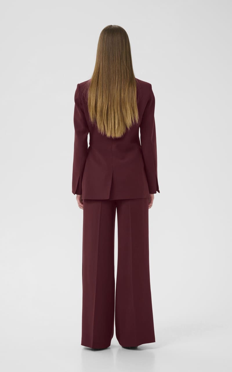 InWear- Briez Slit Trouser in Cabernet - Pant