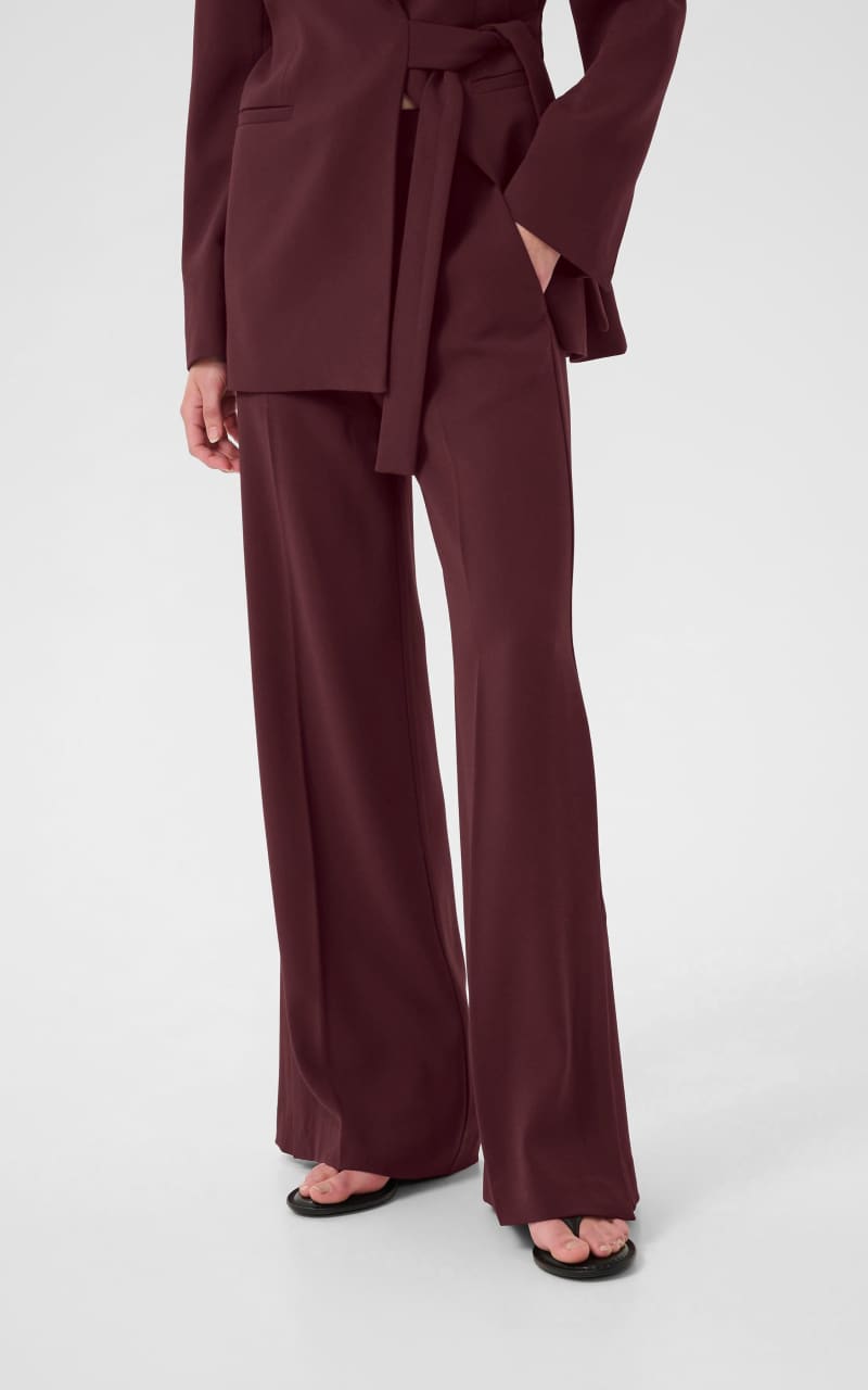 InWear- Briez Slit Trouser in Cabernet - Pant