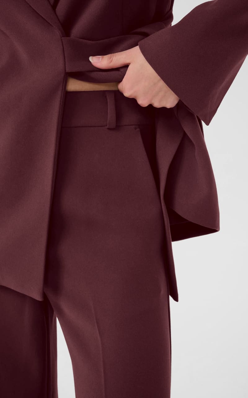 InWear- Briez Slit Trouser in Cabernet - Pant