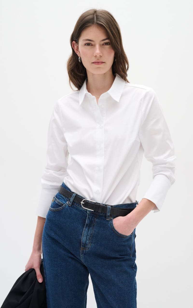 InWear- Cally Button Blouse - White / 34 - Blouses & Tops