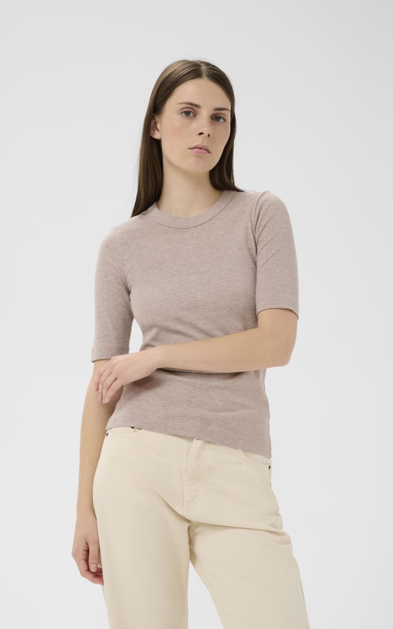 InWear- Dagna T-Shirt in Chateau Gray Melange - T-SHIRT &