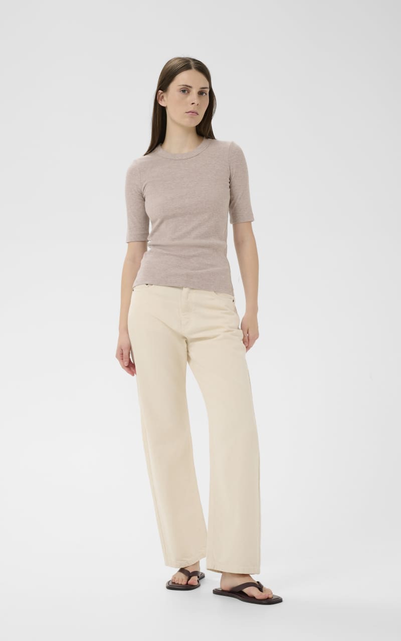 InWear- Dagna T-Shirt in Chateau Gray Melange - T-SHIRT &