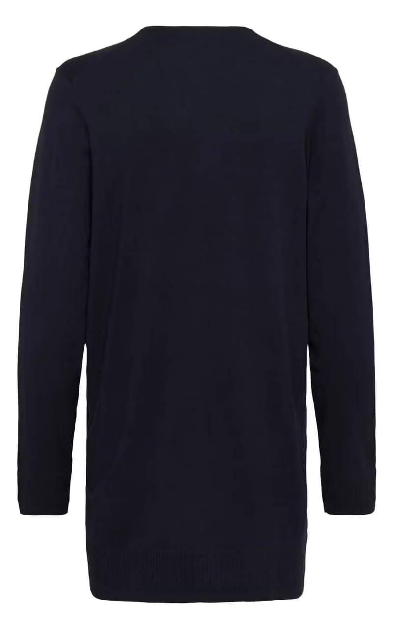 InWear- Miko Core Long Cardigan in Marine Blue - SWEATER &