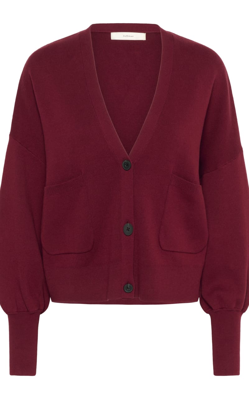 InWear- Tenley Cardigan in Cabernet - SWEATER & SWEATSHIRT