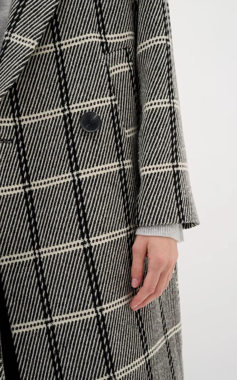 InWear- Yania Coat in Black/White - Outerwear