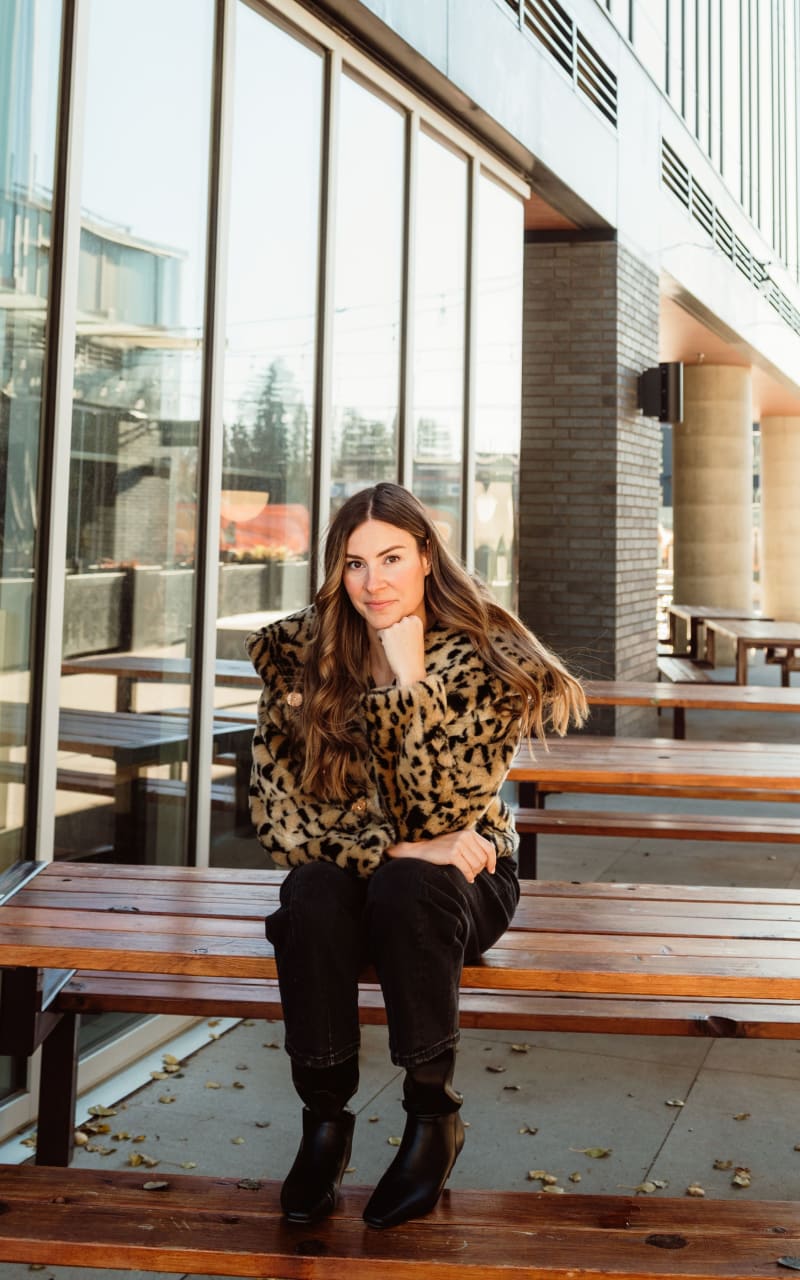 InWear- Yoba Crop Coat in Leo Fur - Outerwear