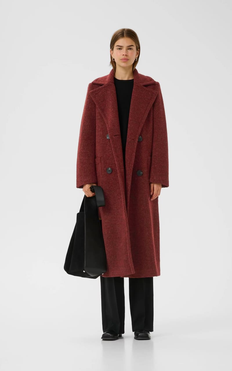 InWear- Yum Coat - Syrah Melange / 32 - Outerwear