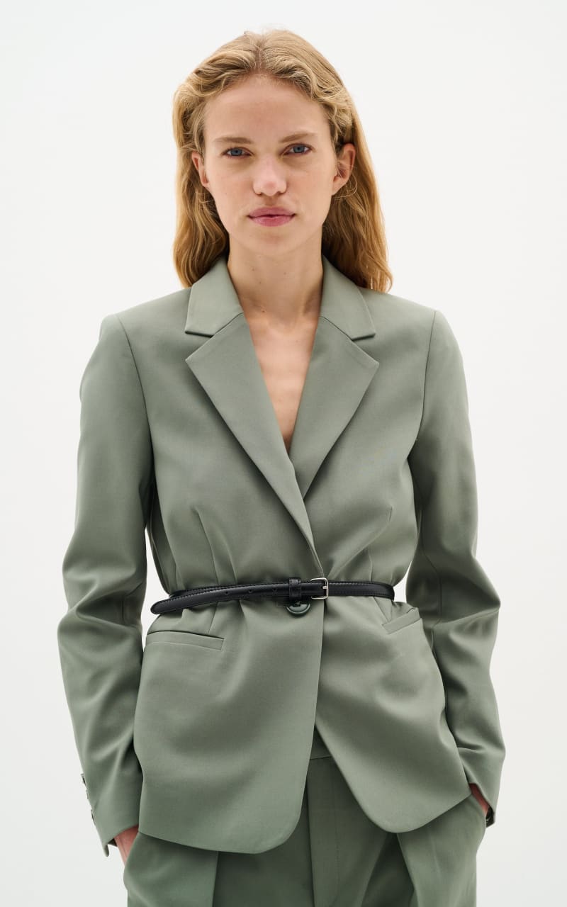 InWear- Zella Classic Short Blazer in Agave Green