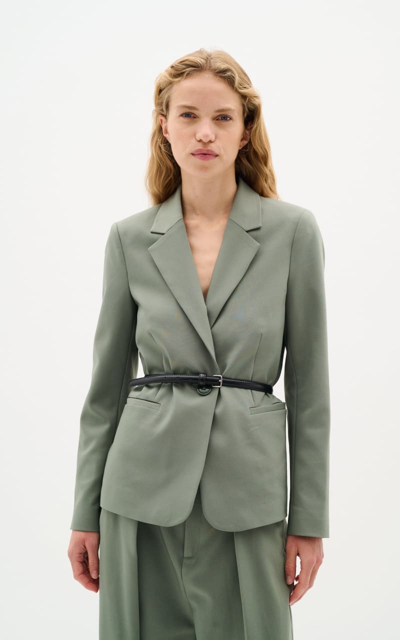 InWear- Zella Classic Short Blazer in Agave Green