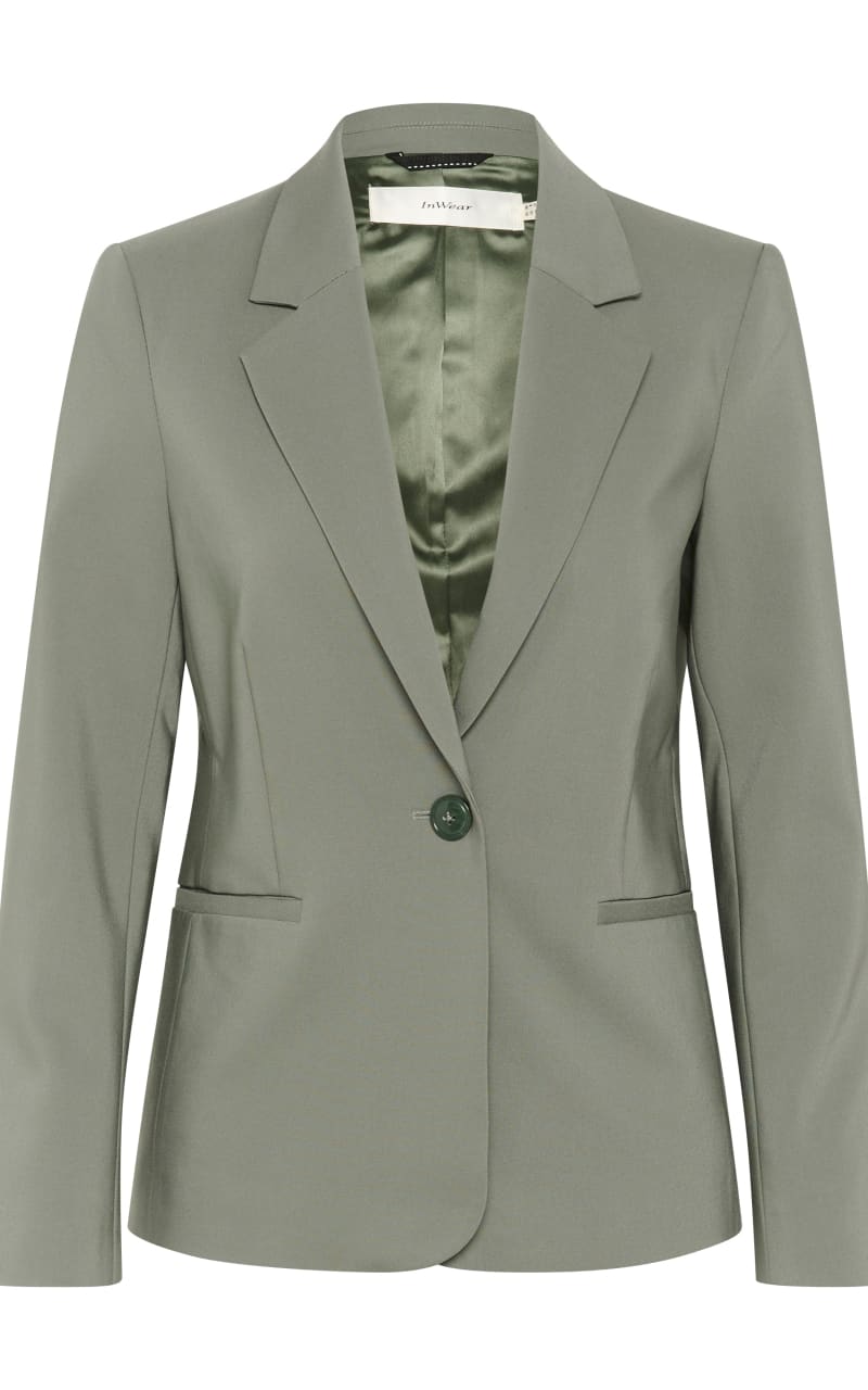 InWear- Zella Classic Short Blazer in Agave Green