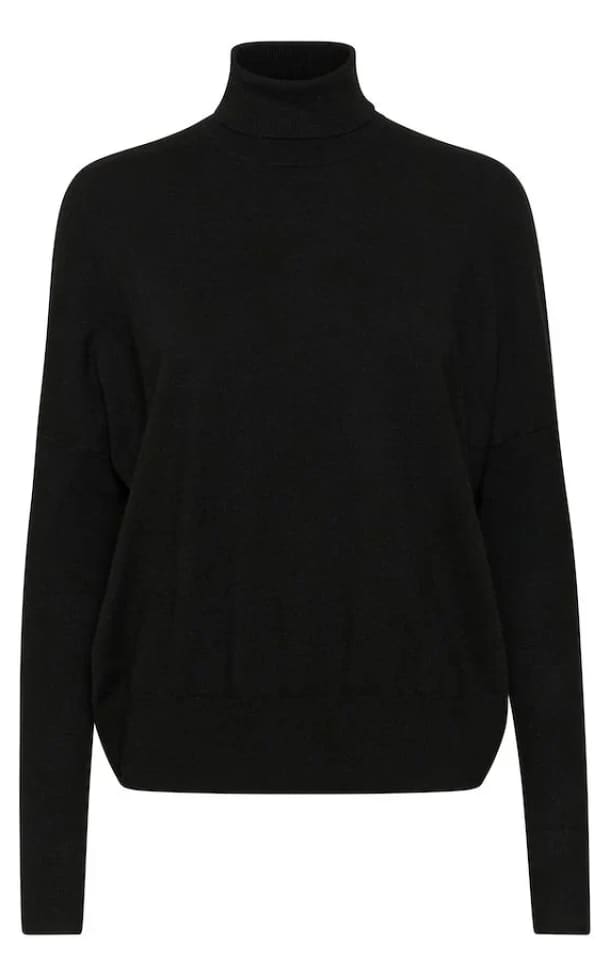 In Wear - Kellsie Turtleneck Pullover - Black / XXS