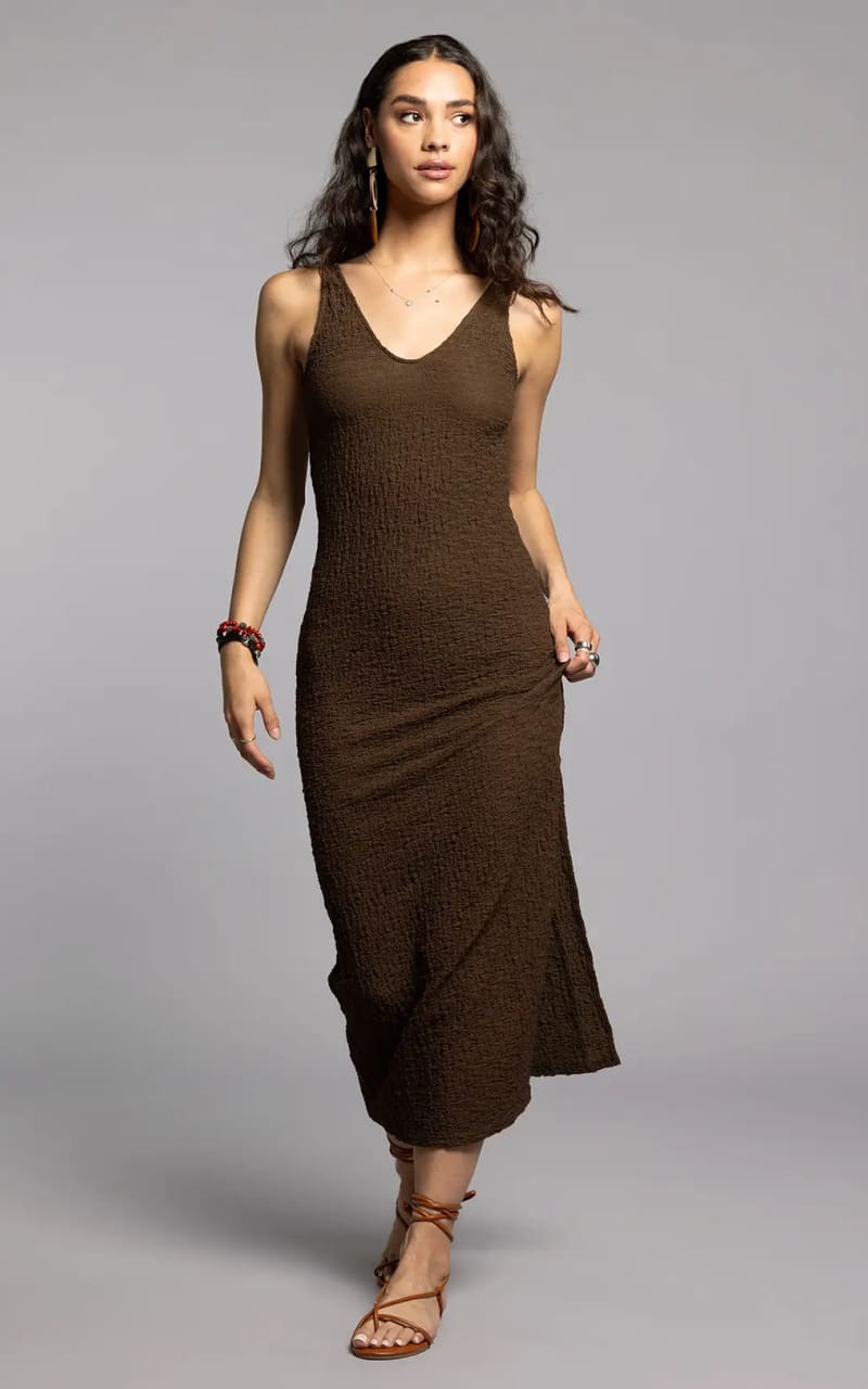 Weekend- Twila Maxi Dress in Chocolate - DRESS