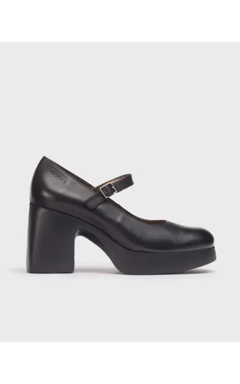 Wonders- Buckle Strap Mary Jane in Iseo Negro - footwear