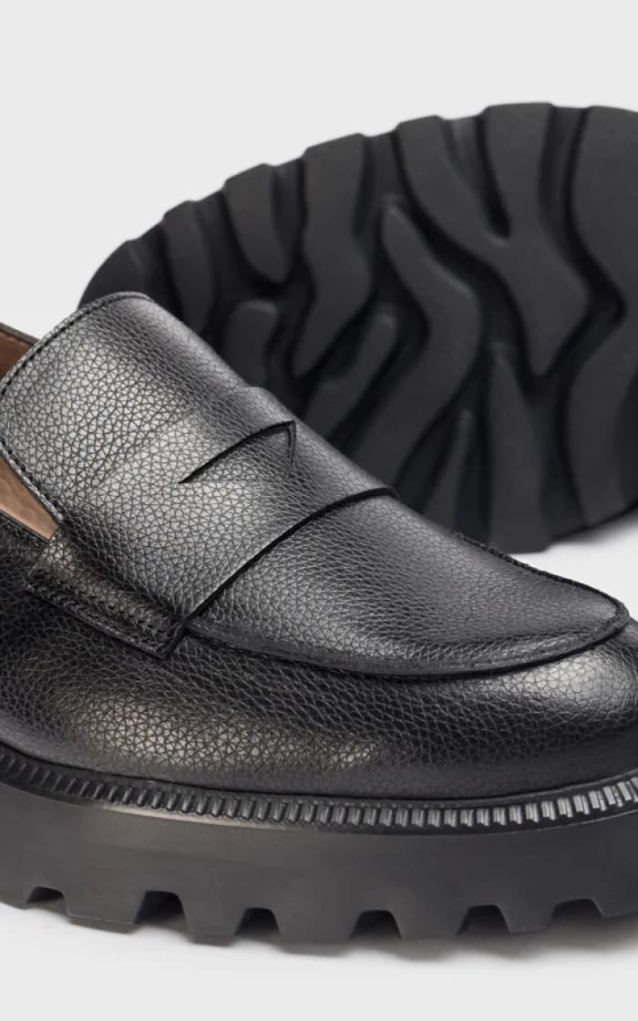 Wonders- Leather Loafer in Black - footwear