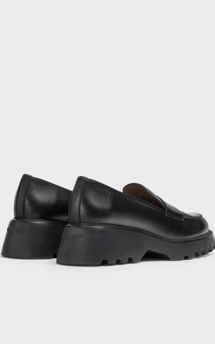 Wonders- Leather Loafer in Black - footwear