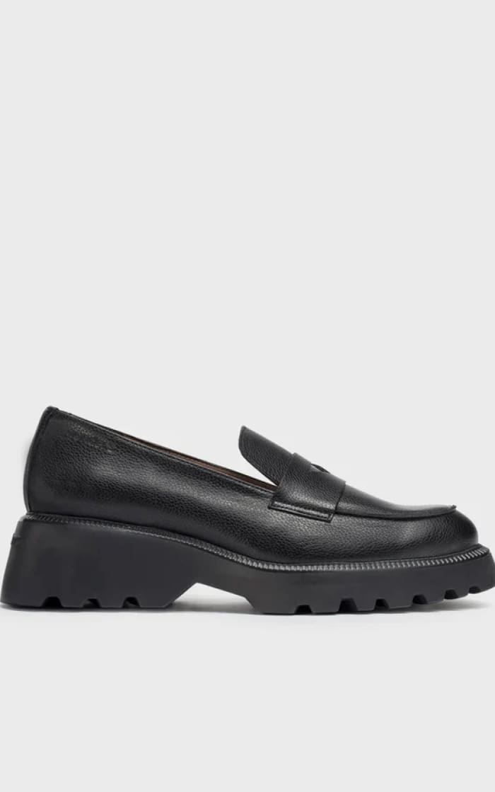 Wonders- Leather Loafer in Black - footwear