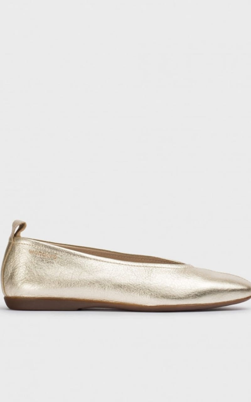 Wonders- Pepa Ballet Flat in Max Platino - footwear