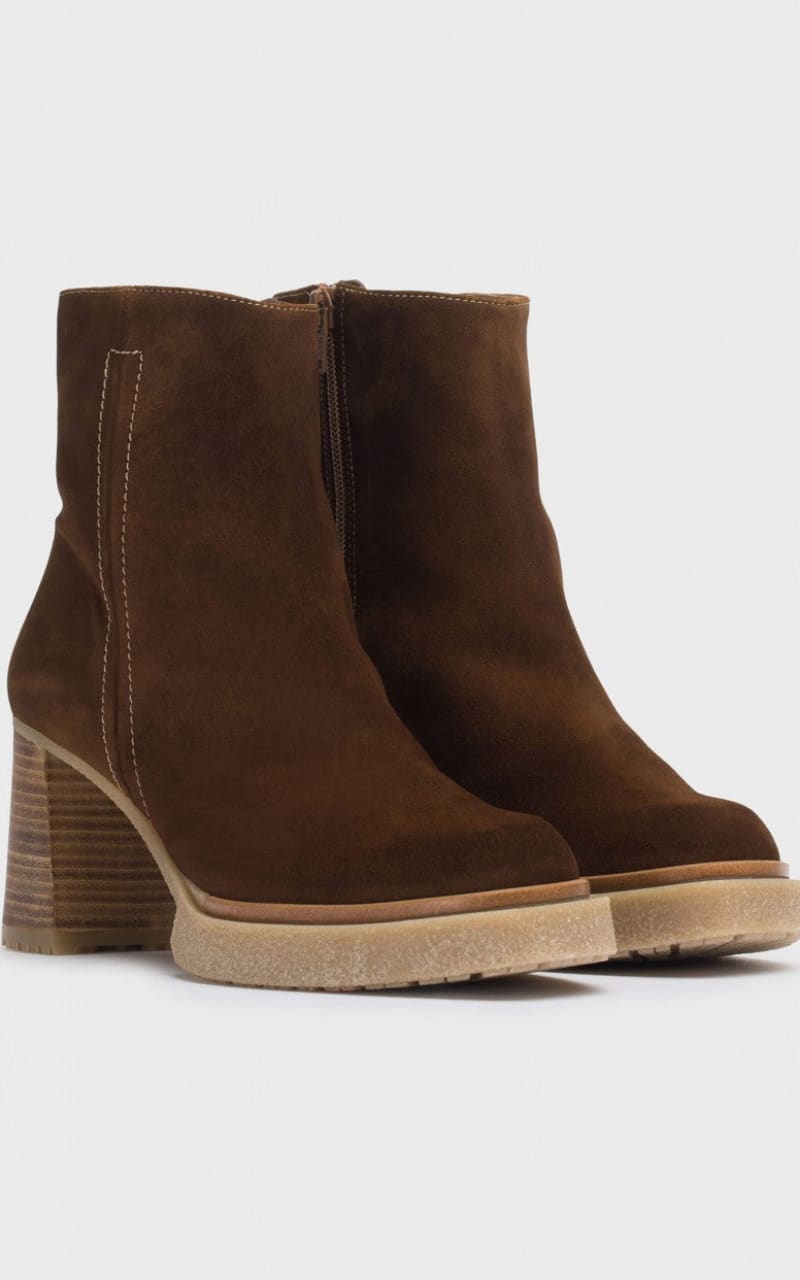 Wonders- Verona Boot in Luxe Cappuccino Suede - footwear