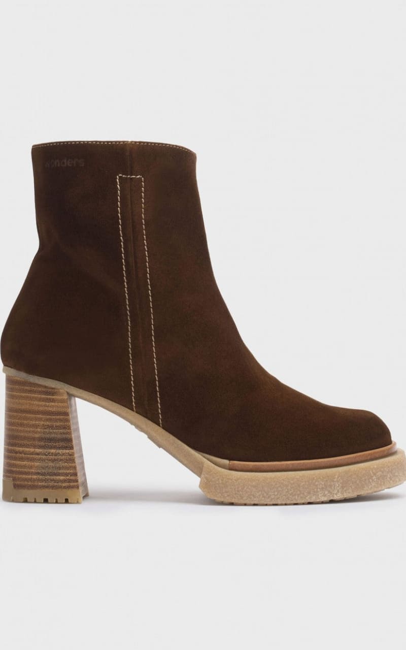 Wonders- Verona Boot in Luxe Cappuccino Suede - footwear