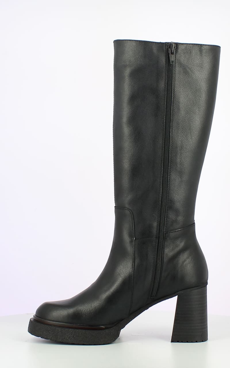 Wonders- Verona Tall Boot in Black - footwear