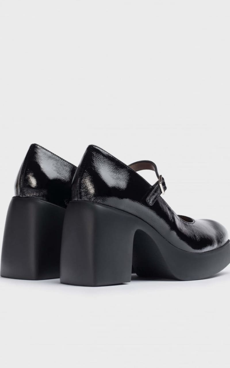 Wonders- Buckle Strap Mary Jane in Iseo Negro - footwear