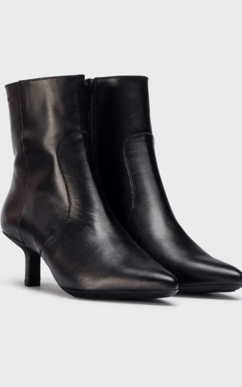 Wonders- Leather Ankle Boot in Iseo Negro - footwear