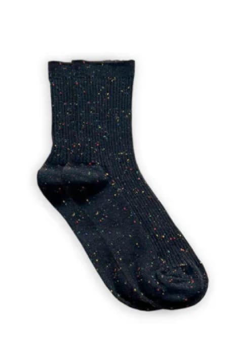 XS Unified- Confetti Socks - COAL - accessories