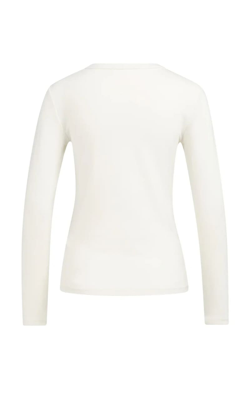 YAYA- Long Sleeve T-Shirt in Off White - T-SHIRT & TANK