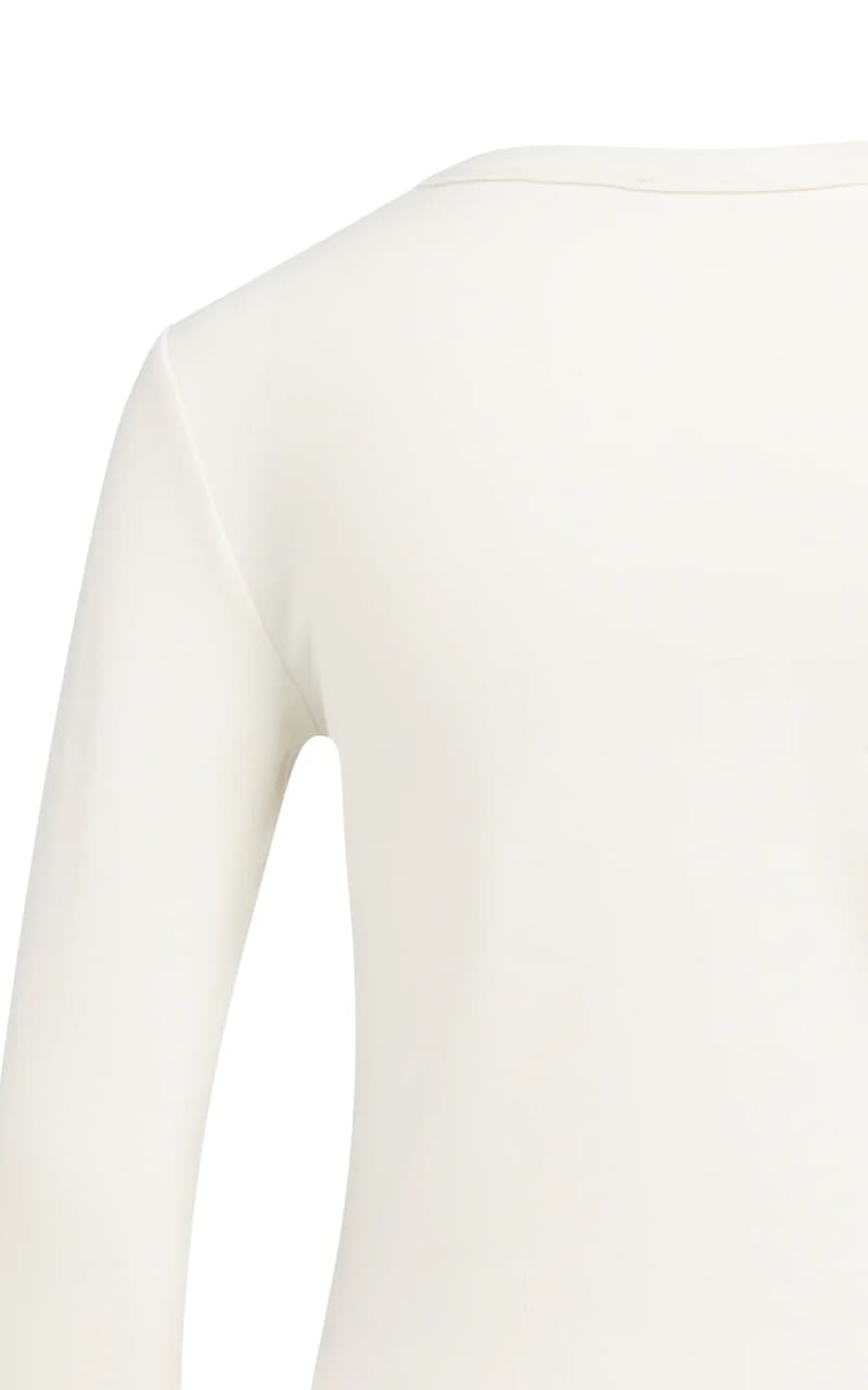 YAYA- Long Sleeve T-Shirt in Off White - T-SHIRT & TANK