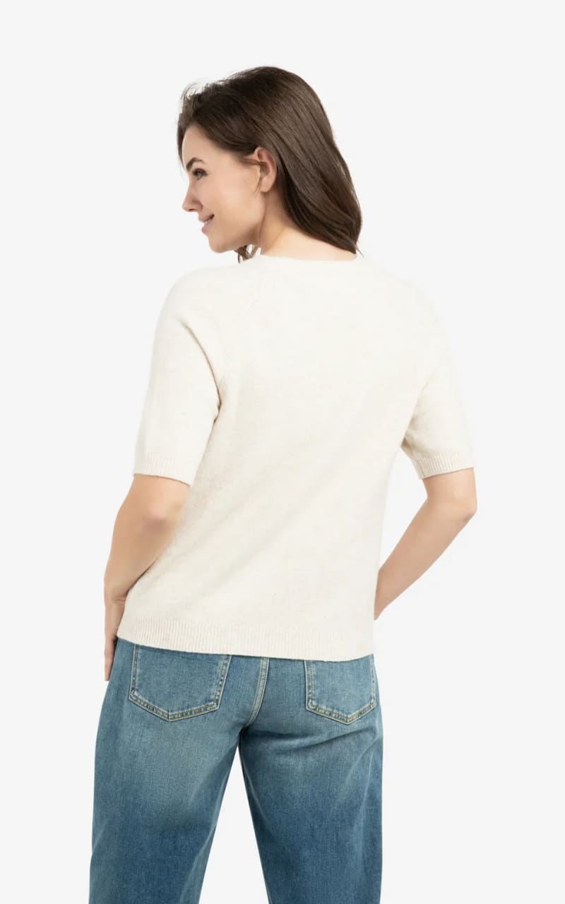 YAYA- Raglan Short Sleeve Sweater - SWEATER & SWEATSHIRT