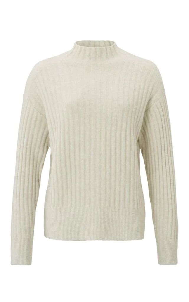 Yaya - Ribbed Turtle Neck Sweater - sweater