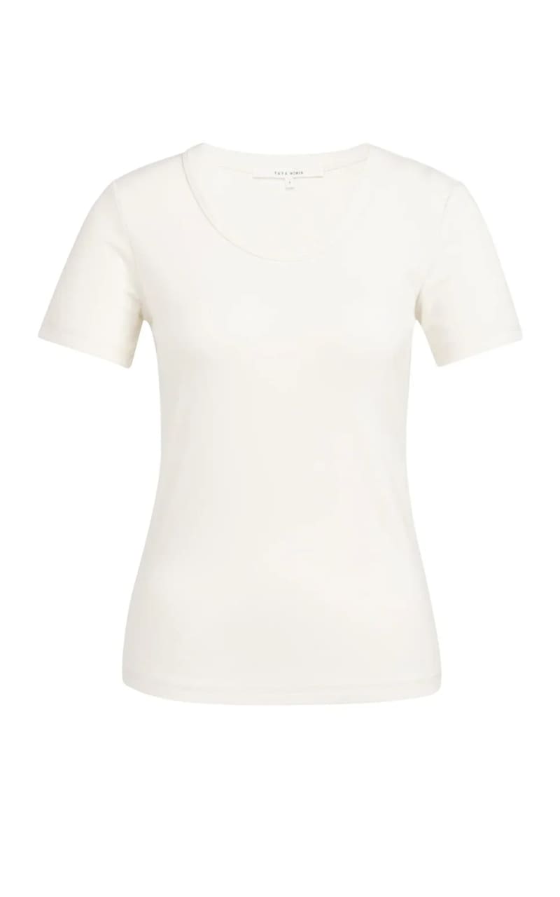 YAYA- Round Neck T-Shirt in Off White - T-SHIRT & TANK