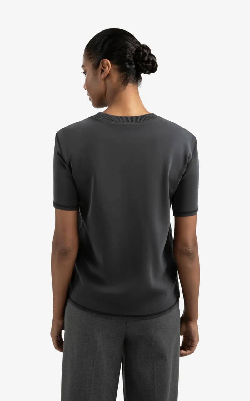 Yaya - Short Sleeve Crew Neck Sweatshirt - SWEATER &