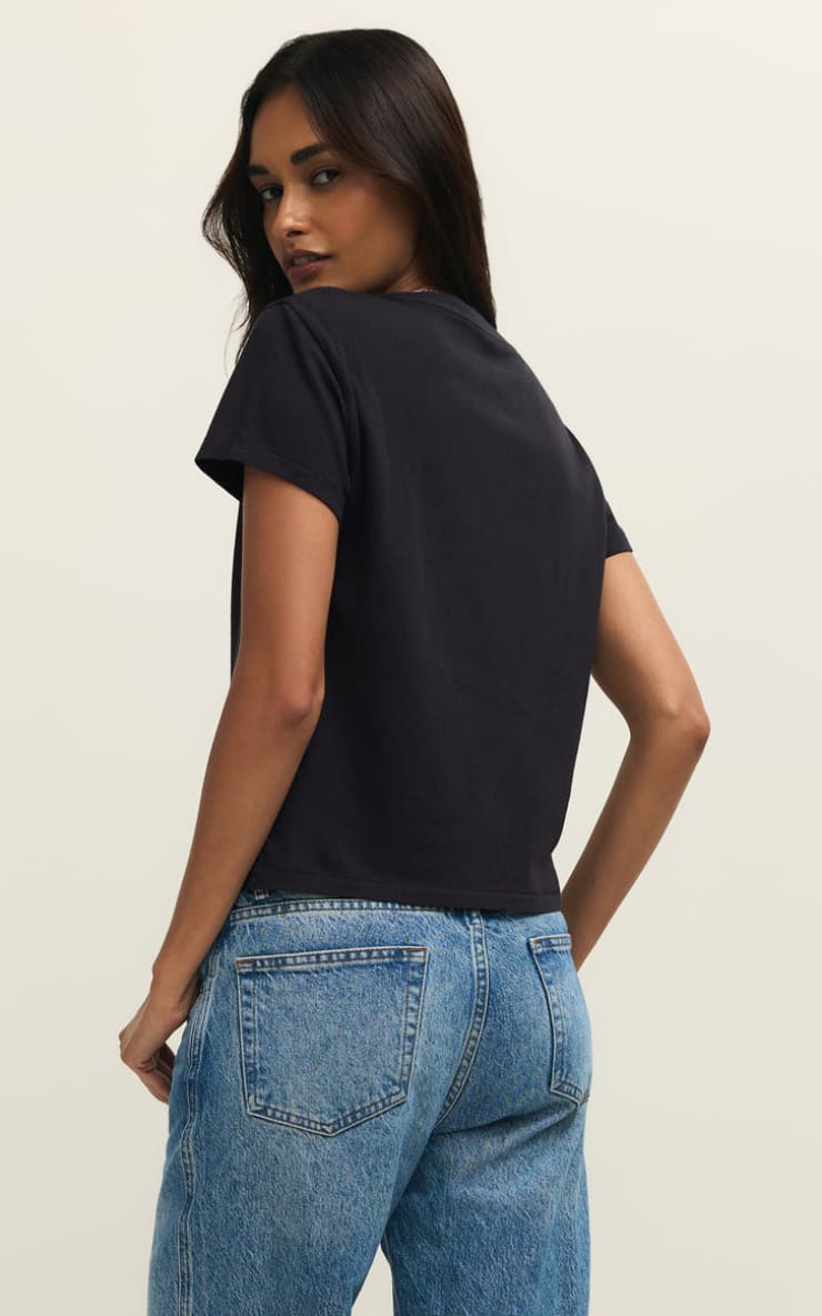 Z SUPPLY- Adore Tourist Tee in Black Sea - T-SHIRT & TANK