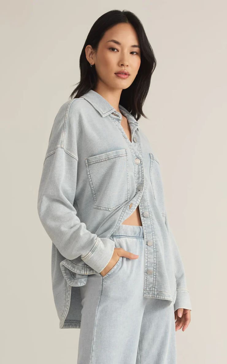 Z SUPPLY - All Day Knit Denim Jacket - jacket