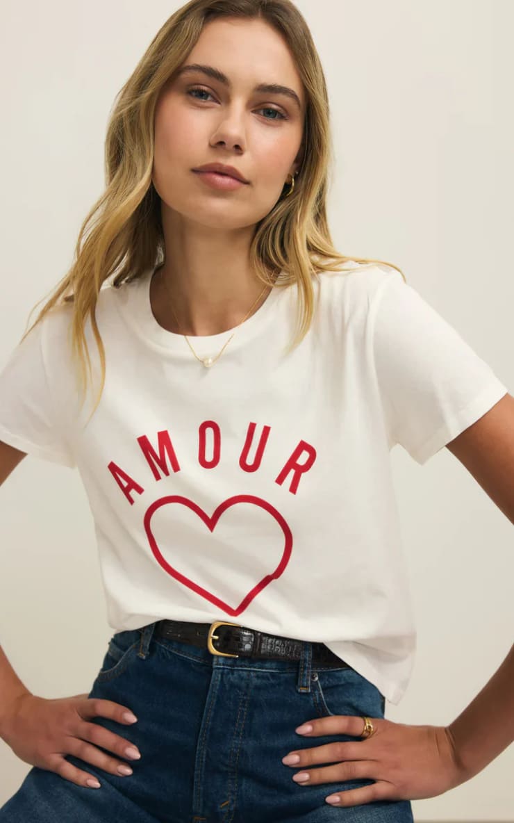 Z SUPPLY- Amour Tourist Tee in Sea Salt - T-SHIRT & TANK