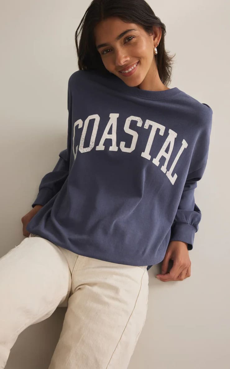 Z SUPPLY - Coastal Sunday Sweatshirt - Top