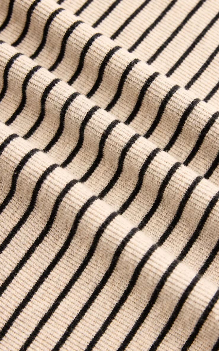 Z SUPPLY- Eve Stripe Henley Long Sleeve in Light Oatmeal