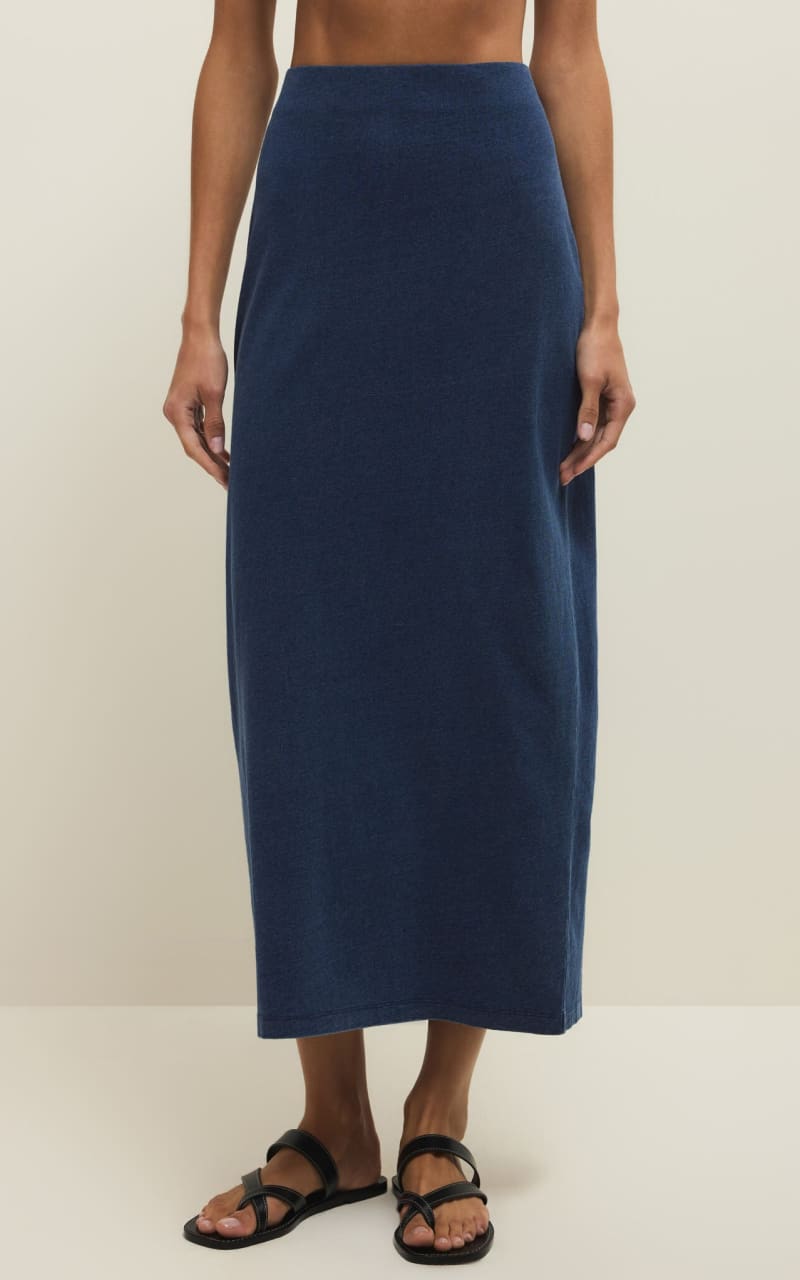 Z SUPPLY- Gail Midi Skirt in Indigo
